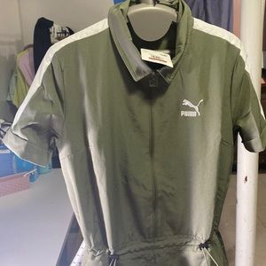 Puma womens classics woven jumpsuit